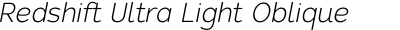 Redshift Ultra Light Oblique
